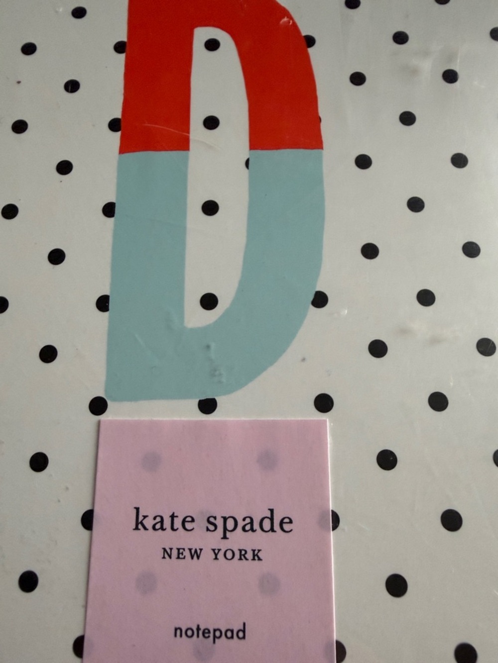 kate spade Black & White Polka Dot Pen Set with Gold Accents - Picture 3 of 4